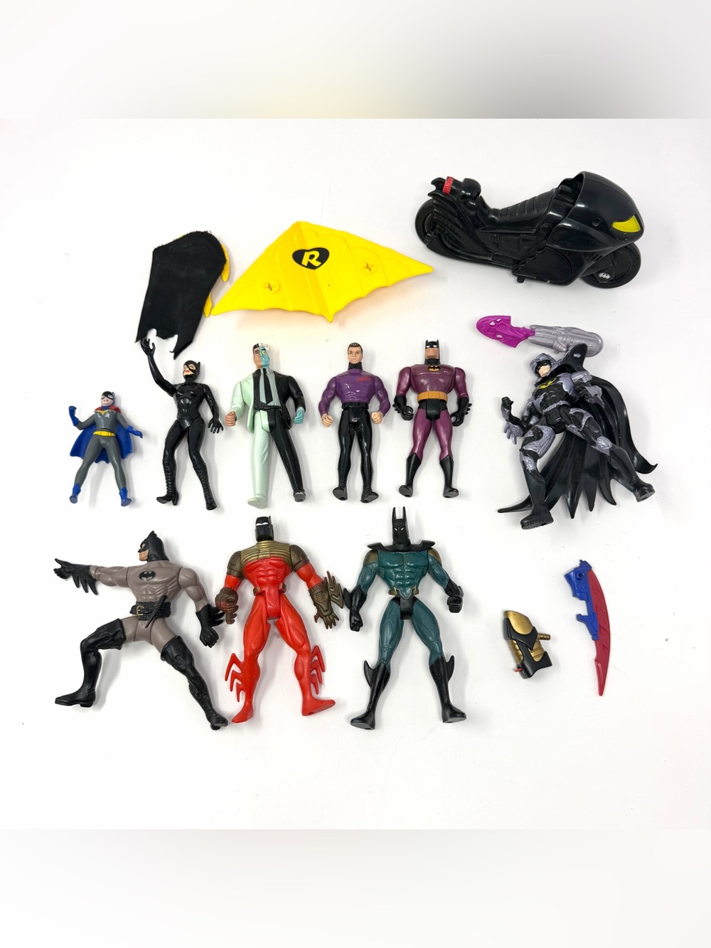 VTG Kenner Batman Action Figure Mixed Lot Legends Total Justice Animated Series